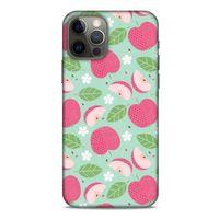Frutix Elma 05 Apple iPhone 12 Pro Kılıf Desenli Silikon
