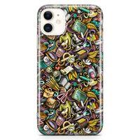 Apple iPhone 11 Kılıf Canım Öğretmenim Doodle Arka Kapak Koruma Desenli Full Koruyucu