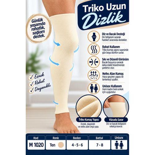 Triko Uzun Dizlik – Unisex Uzun Diz ve Bacak Destekliği – M 1020 - Rylks