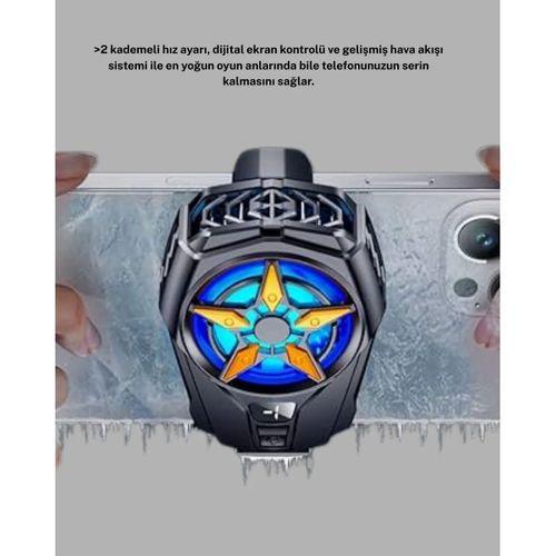 Telefon Soğutucu Radyatör Type-c Bağlantılı 2 Kademeli Dijital Kontrollü