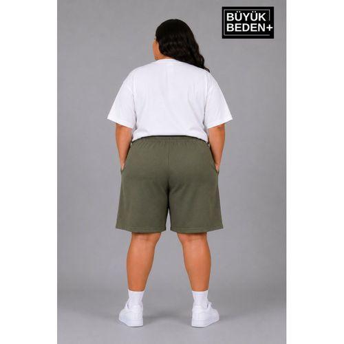 Süperlife Büyük Beden Kadın Bağcıklı Şort SPR26BSRK592