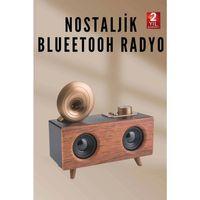 Nostaljik Radyo Bluetooth Bağlantılı Şarjlı Yüksek Ses Kaliteli