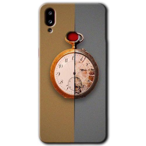 MRCİLETİSİM MRCİLETİSİM Samsung Galaxy A10s Kılıf HD Desen Baskılı Arka Kapak + Temperli Cam - Clocks Artwork