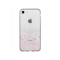 Kalpli Bahçe Tasarımlı iPhone 7 Şeffaf Telefon Kılıfı