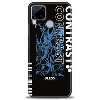 Realme C15 Kılıf HD Baskılı Kılıf - Bless + Tam Ekran Koruyucu