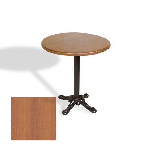 Dockers Çipa Döküm Ayak Yuvarlak Masa Çap 80cm - (Werzalit, Wermodin ve Allzalit Tabla) - Koyu Ahşap