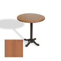 Dockers Çipa Döküm Ayak Yuvarlak Masa Çap 80cm - (Werzalit, Wermodin ve Allzalit Tabla) - Koyu Ahşap