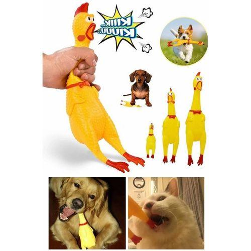 Ses Çıkaran Tavuk Kedi Köpek Oyuncağı 30 Cm.