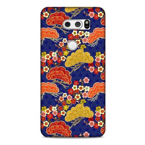 LG K40S Kılıf Japonya (50) Shockproof Kılıf Renkli Çiçekler