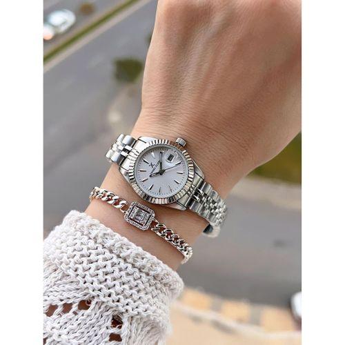 Daniel Klein Çelik Kordonlu 2 Yıl Garantili 3 Atm Suya Dayanıklı Kadın Kol Saati+Bileklik BD.10030.1