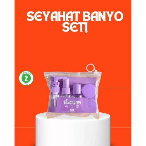 5 Parça Seyahat Kişisel Bakım Seti Şişe Sprey Krem Kutulu