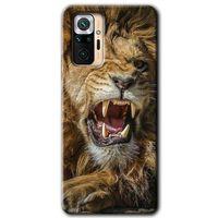 BeRa Aksesuar  Xiaomi Redmi Note 10 Pro Kılıf Baskılı Kapak - Lion King +Tam Kaplayan Mat Seramik