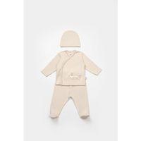 Bibaby Bibaby Bimini Canvas Trains Boy 3'Lü Set 73349 Latte