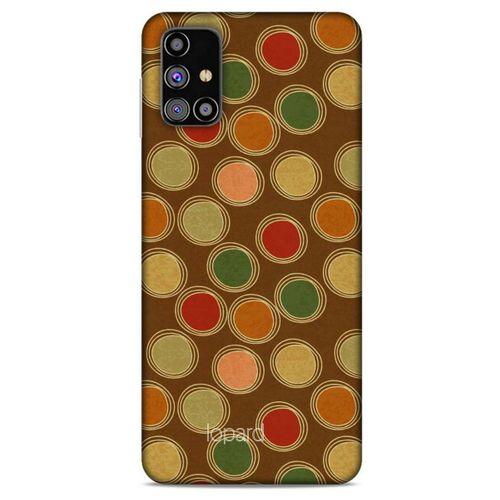 Samsung Galaxy M31s Kılıf Pastel Renkler (43) Thin Fit Kılıf Kahve Yeşil