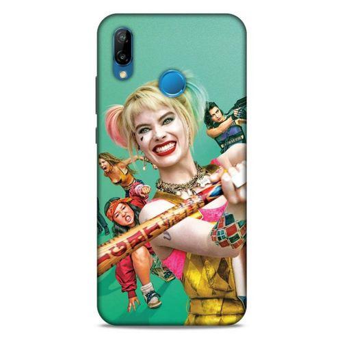Huawei P20 Lite Uyumlu Kılıf Harley Quinn (33) Hybrid Kılıf Lavanta grisi
