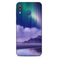 Lopard Samsung Galaxy M20 Uyumlu Kılıf Gece'S (32) Soft Silikon Kılıf Norveç Kuzey Işıkları