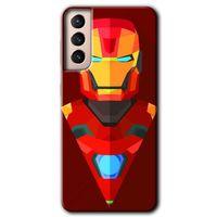 Galaxy S21 Kılıf HD Desen Baskılı Arka Kapak - İron Man Çizim