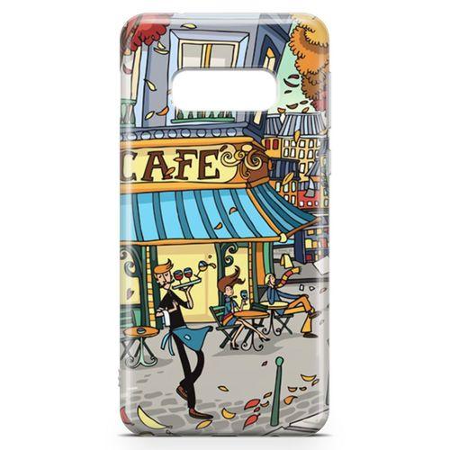 Samsung Galaxy S10e Kılıf Paris Kafe Arka Kapak Koruma Desenli Full Koruyucu