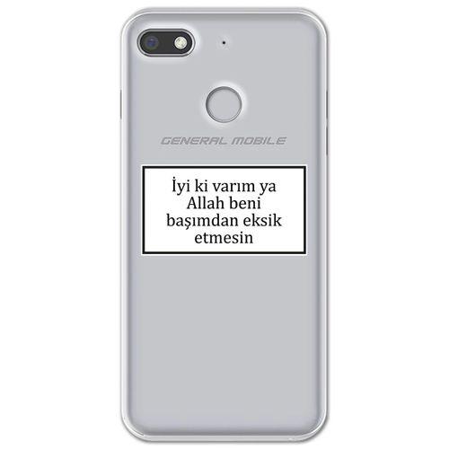 General Mobile GM 8 Go Kılıf HD Yazı Baskılı Silikon Arka Kapak - Yazı 11