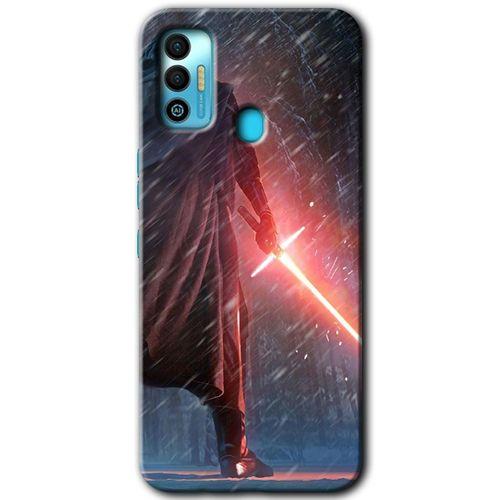 Tecno Spark 7T HD Baskılı Kılıf + 9D Tam Ekran Koruyucu - Kylo Ren