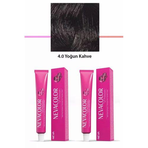 2 li Set Premium 4.0 Yoğun Kahve - Kalıcı Krem Saç Boyası 2 X 50 g Tüp