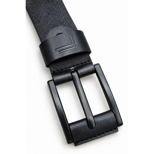 Erkek Siyah 4 Cm Metal Tokalı Kot Ve Kumaş Pantolon Kemeri