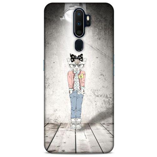 Oppo A9 2020 Kılıf FunnyMaX (39) Liquid Crystal Kılıf Açık Gri Kedl