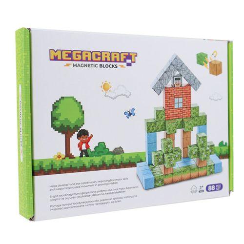 Megacraft Orman ve Ev Temalı Mıknatıslı Bloklar 88 Parça