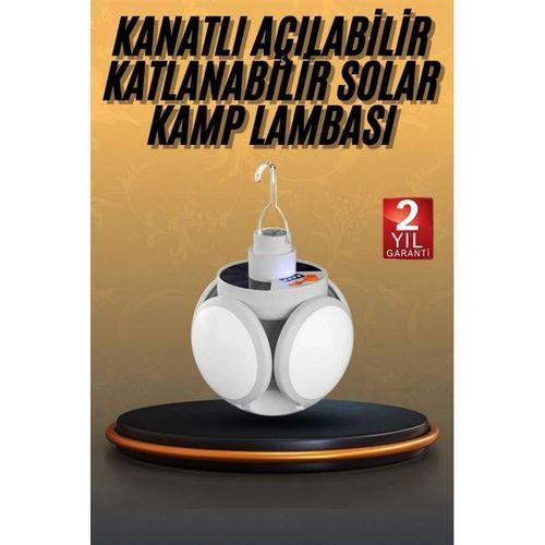 5 Kanatlı Bahçe Aydınlatma Led Askılı Solar Güneş Enerji Usb Sarjlı