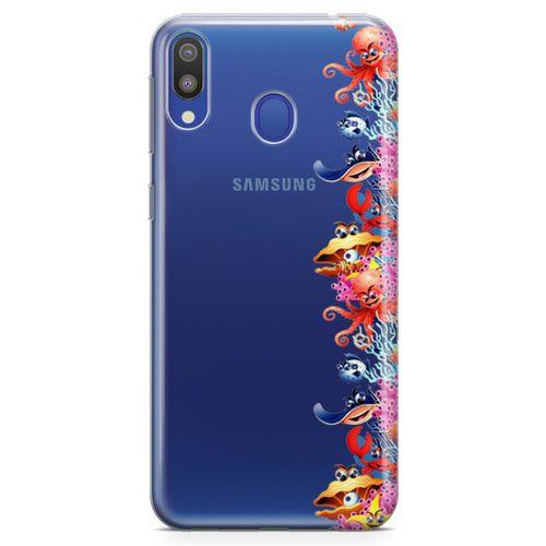 Samsung Galaxy M20 Kılıf Ahtapot Nemo Mercan Arka Kapak Koruma Desenli Full Koruyucu