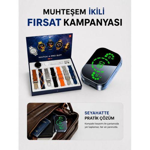 Dokunmatik Akıllı Saat Yeni Nesil Kulaklık Kampanyası Bluetooth Bağlantılı Anc Özelliği