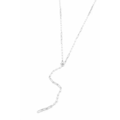 İncili Y Kolye - Gümüş