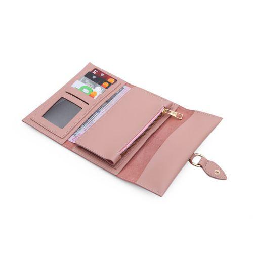 PRS Kadın Cüzdan Soft Dokulu Yumuşak Deri Cep Telefon ve Para Bölmeli Bayan Kartlık Yağmur Model
