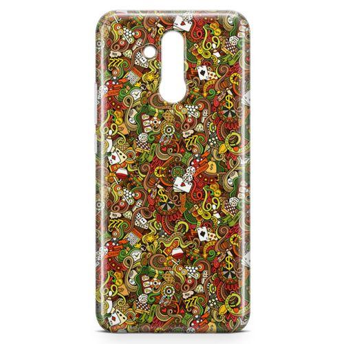 Huawei Mate 20 Lite Kılıf Okey Tavla 51 Arka Kapak Koruma Desenli Full Koruyucu