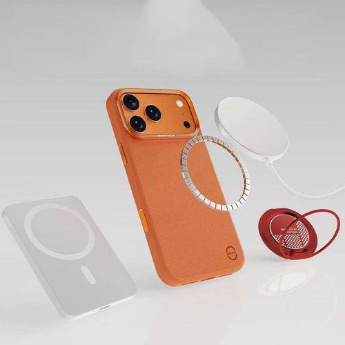 iPhone 17 Pro Kılıf M-Safe Şarj Özellikli Polimerik Deri Raptic Urban Nano Kapak