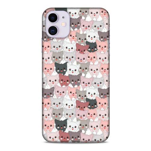 Lopard Apple Iphone 11 Uyumlu Kılıf Kediler (31) TPU Kılıf Minikler