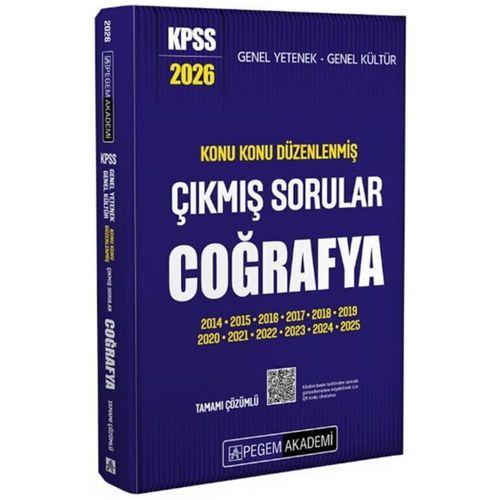2026 KPSS GYGK Coğrafya Konu Konu Düzenlenmiş Tamamı Çözümlü Çıkmış Sorular Pegem Akademi