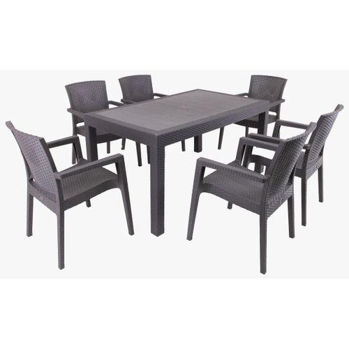 Mandella Show Rattan 90 x 150 masa takımı