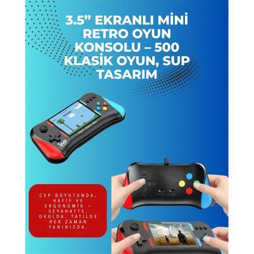 500 Retro Oyunlu Taşınabilir El Konsolu – X7m Modeli