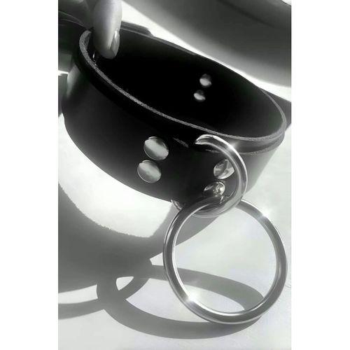 Halka Detaylı Deri Choker, Deri Tasma, Halkalı Tasma - APFT971