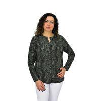 Kadın Uzun Kol Düğmeli Bluz BGL-ST04685