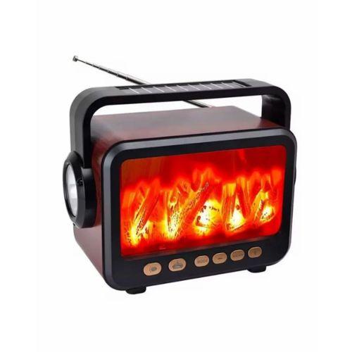 Led Şömine Efektli Kablosuz Hoparlör Fm Radyo Müzik Çalar