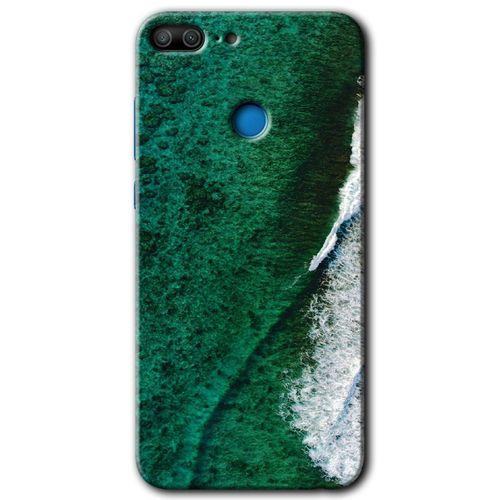 Honor 9 Lite Kılıf HD Desen Baskılı Arka Kapak - Yeşil Okyanus