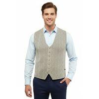Erkek Düğmeli Yelek Cepsiz Çelik Örgü Klasik Kalıp 5211LS BGL-ST05018