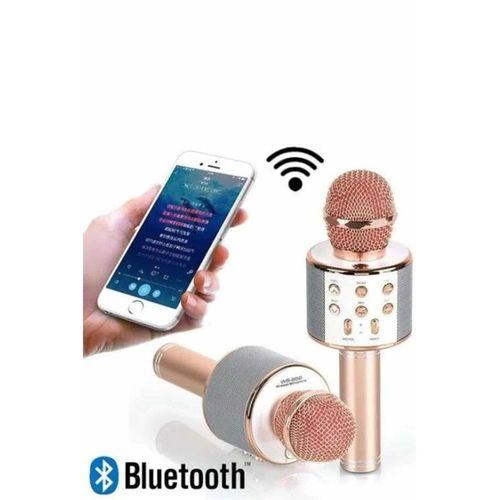 Karaoke Mikrofon Dahili Hoparlörlü Sd-usb-aux Girişli Bluetooth Hoparlör