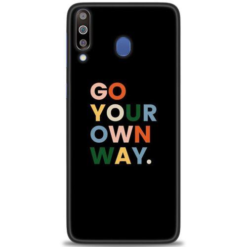 Samsung Galaxy M30 Kılıf HD Baskılı Kılıf - Go Your + Tam Ekran Koruyucu