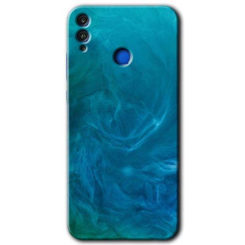 Potkal Hediye Fabrikası Honor 8x Kılıf HD Desen Baskılı Arka Kapak - Mavi Aura