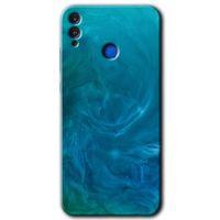 Potkal Hediye Fabrikası Honor 8x Kılıf HD Desen Baskılı Arka Kapak - Mavi Aura