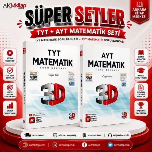 3D TYT ve AYT Matematik Seti 2 Kitap
