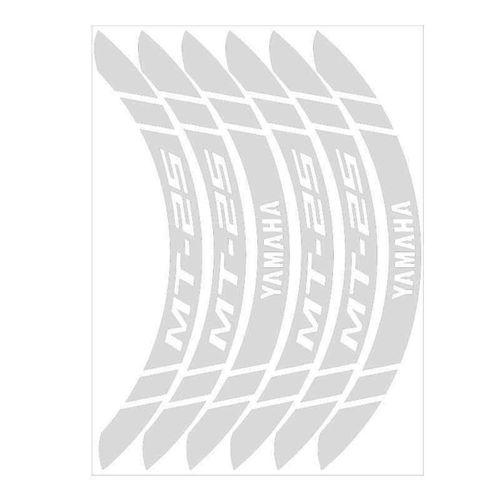 YAMAHA Yamaha Reflektör Beyaz Geniş Mt-25 Uyumlu 1 Set Jant Şeridi